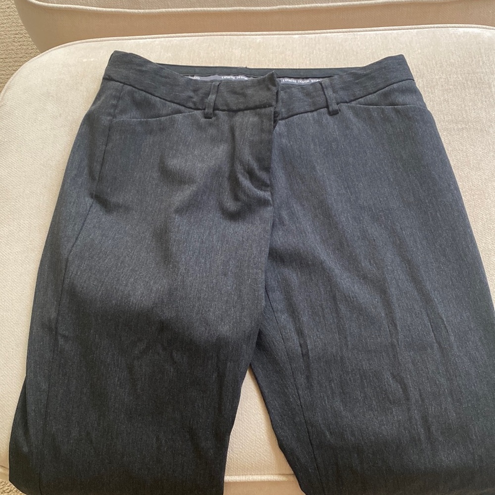 Grey Express Dress Pants Rayon, polyester and rayon. Machine washable